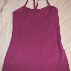 Pink lululemon tank top